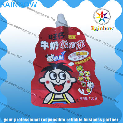 Plastik stehen Sie oben das Tüllen-Beutel-Verpacken, das für Milch biologisch abbaubar ist