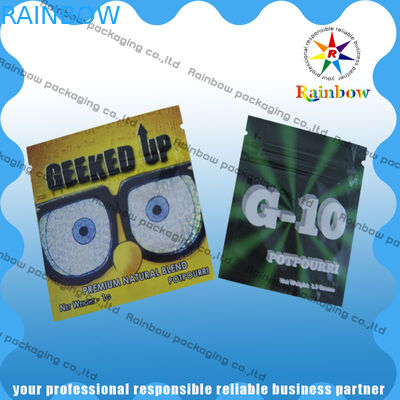 Down2earth/Geeked oben/Diablo-Goldkräuterweihrauch-Zipplastiktaschen feuchtigkeitsfest