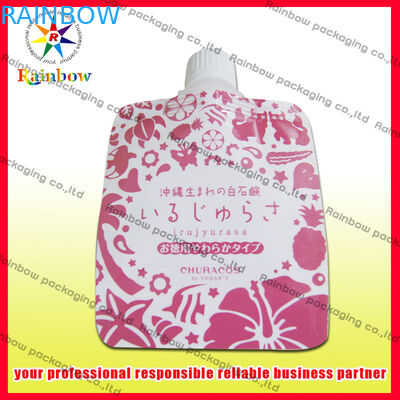 Stehen Sie oben Folien-Tüllen-Beutel-Verpackenheißsiegel für Saft, HAUSTIER/AL/PET