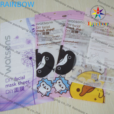 Stilvolle kosmetische Verpackenplastiktasche PVCs mit 1 klarer Seite und Druck