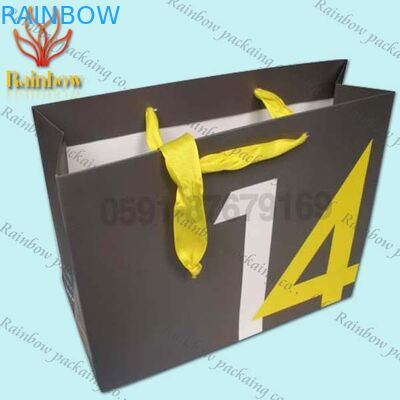 Kundengebundene Einkaufspapiertüten für Kosmetik mit verdrehtem Griff