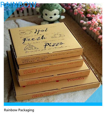Nehmen Sie das Pizza-Papierkasten-Verpacken weg, das mit Druckoberfläche faltbar ist