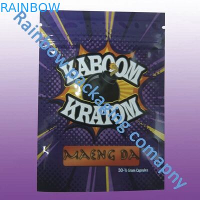 Wasserdichter kundenspezifischer Zipplastiktaschen 100 Mikron für Kräuterweihrauch