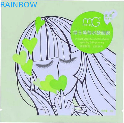 Plastikaluminiumfolie-Kosmetik Druckverpackentasche für Gesichtsmaske mit Reißverschluss