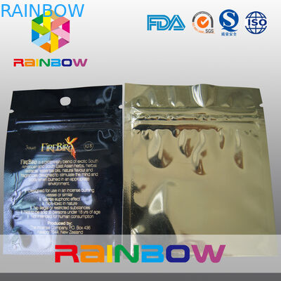 Flache drei Seiten versiegelten Plastik-Folienreißverschluß mit hange Loch