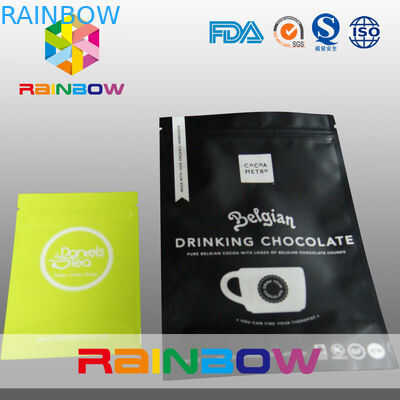 Flache drei Seiten versiegelten Plastik-Folienreißverschluß mit hange Loch