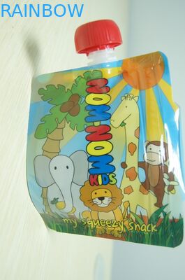 Kundenspezifischer materieller Säuglingsnahrungs-Aluminiumfolie-Tüllen-Beutel, der mit vollem Drucken verpackt