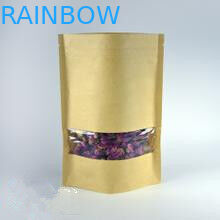 150 Gramm-Kapazität kundengebundener Papiertüte-Reißverschluss mit transparentem Fenster