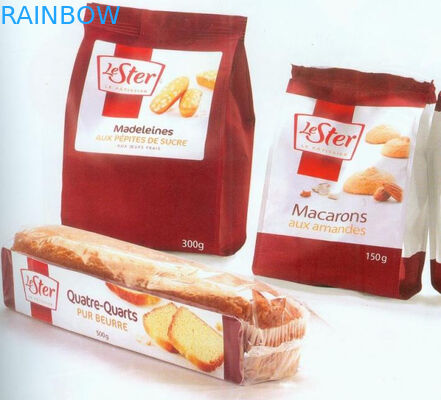 Aufbereitete kundengebundene Papiertüte-Griff-mehrfache Dichtung für die Brotverpackung