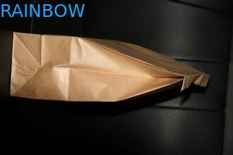 Brown-Logo druckte kundengebundene Papiertüten, wegnehmen stehen oben Tasche