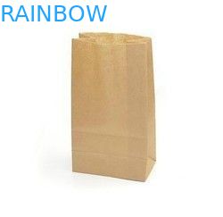 Brown-Logo druckte kundengebundene Papiertüten, wegnehmen stehen oben Tasche