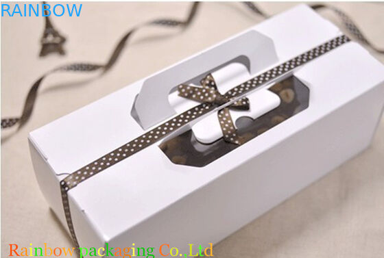 Klare Fenster-Schokoladen-Verpackenkasten-Griff recyclebarer Matt/Glanz-Laminierung