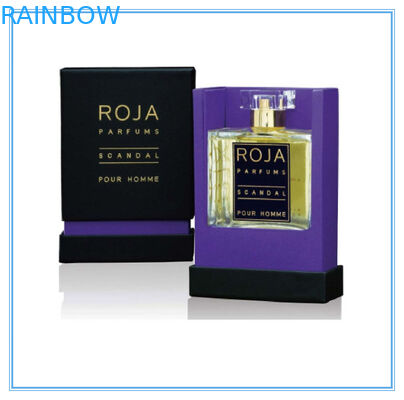 Kunstdruckpapier-purpurrotes Parfüm-Verpackenkasten recyclebar mit Unterseite