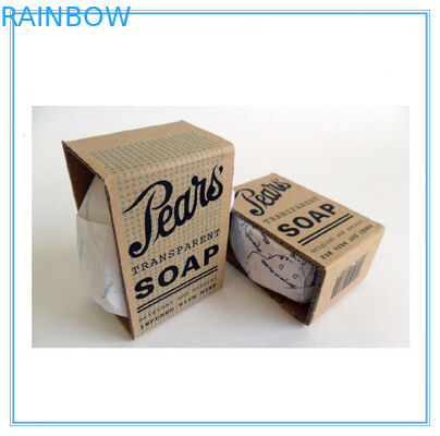 Arbeiten Sie den faltbaren Papierkasten um, der für Seife/Schmuck mit Deckel verpackt