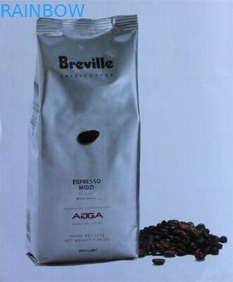 Einfache silberne untere Plastikbeutel, die recyclebaren Heißsiegel verpacken