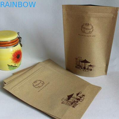 Aufbereitete kundengebundene Papiertüten, Kaffeebohne-Kraftpapier-Verpacken