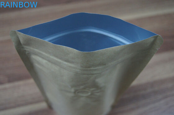 Glatte einfache silberne stehen OBEN Folien-Beutel-Verpackenreißverschluß für das Verpacken der Lebensmittel