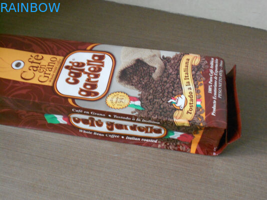 Aluminium- Kaffeebohne, die Taschen-Matt- End-Brown-Folien-Beutel verpackt