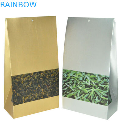 Druckmattendkaffee-Taschen, die Zinn-Bindung silbrige quadratische Unterseite verpacken