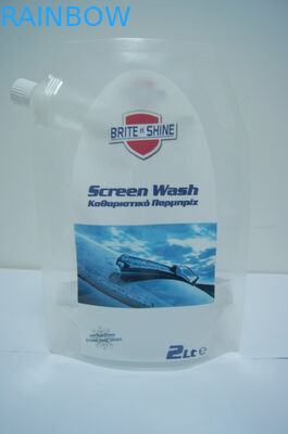 2 Liter-transparente Plastik stehen, oben den verpackenden Beutel-Scheibenwischwasser/stehen oben Tüllentaschen für das Wäscheverpacken