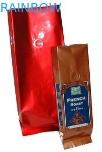 Lamellierte untere Keil-Teebeutel, die buntes Druckmattende mit Reißverschluss verpacken