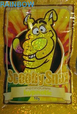 Glattes Kräuterhologramm-Gelb-Trockenblumengesteck der weihrauch-Taschen-10g Scooby Snax