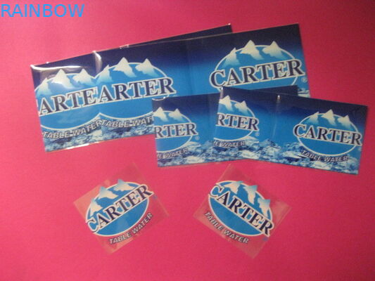 Mineralwasser-Getränk-Flaschen-Psychiaters-Ärmel, der blaue Hitze druckt