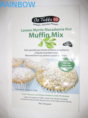 Glatte Druckimbiss-Tasche, die lamelliertes transparentes Fenster verpackt