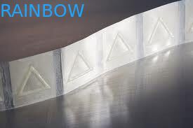 Recyclebarer klarer Dreieck-Psychiaters-Ärmel beschriftet Tastwarnung für Blindman/Aufkleber