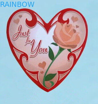 Herz-Form-Notizbuch-selbstklebender Aufkleber mit Karikatur-Mustern