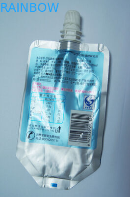 silberner flacher Tüllen-Beutel der Aluminiumfolie-150ml, der für das Wein-Verpacken verpackt