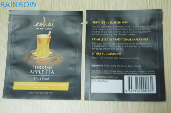 Teebeutel der Kleinverpackungen-10g/sofortiger Tee-Beutel des matten Finishs im Schwarzen