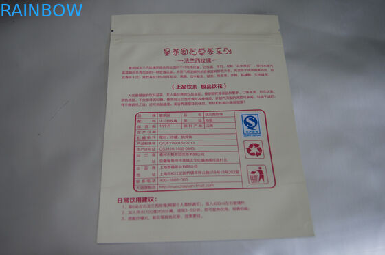 Flacher Aluminiumfolie-kundenspezifischer Teebeutel, der für Franzose-Rosen-Tee verpackt