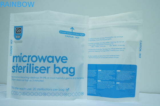 Stehen Sie oben blaue Vakuumdichtungs-Nahrungsmittelspeicher-Taschen/Mikrowellen-Hohlraumversiegelungs-Taschen für Nahrung