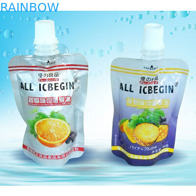 Kundenspezifischer Plastiktüllen-Beutel für verpackenden/flüssige Taschen Fruchtsaft den mit Tülle