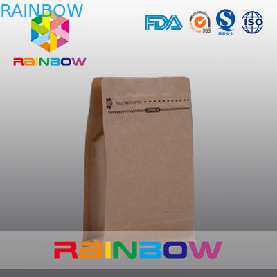 Kundengebundene natürliche Brown-Papiertüten für das Trockenfleisch- vom Rindverpacken