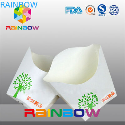 Falten Sie sich hinunter die kleinen Pommes-Frites, die Kasten verpacken, aufbereiten, freundliches Eco