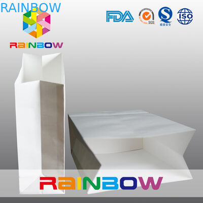 Aufbereitete quadratische Unterseite fertigte Papiertüten/Drucksache-Einkaufstaschen besonders an