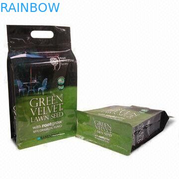 Ungiftiger Plastiknahrung- für Haustierebeutel mit flacher Unterseite und Griff