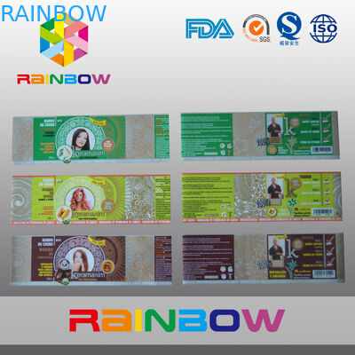 PVC-Schrumpfschlauch-Aufkleber für die Getränk-Flaschen, die in der Rolle verpacken