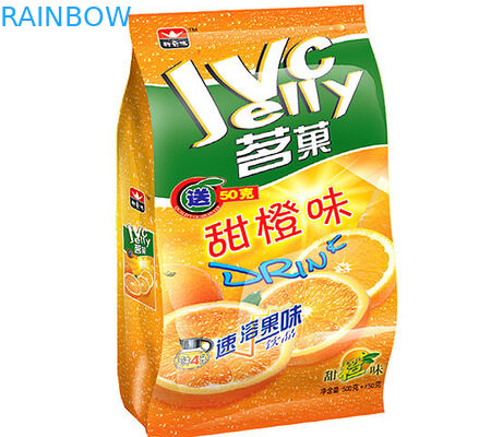 Glänzendes Plastikendflache Unterseite stehen oben die Chips, die Tasche mit Riss-Kerbe verpacken