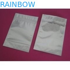 Weiße silbrige Seitengewohnheit Druckkochbeutel der aluminiumfolie-3 mit Reißverschluss