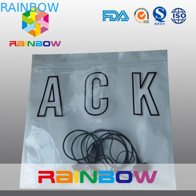 Seitentransparente vordere weiße Perlen-Rückseiten-statische Antitasche der dichtungs-drei mit Reißverschluss