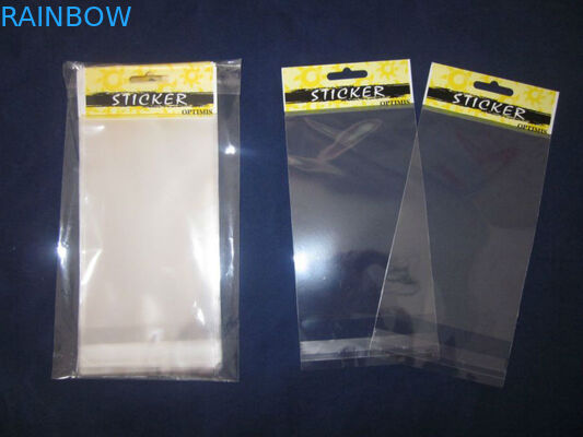 Gelbe drucksich bauscht OPP Hauptverpacken/OPP Cello-Tasche mit Loch für Zahnstocher