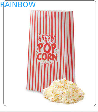 Kundengebundene Papiertüte-Spitze flache Unterseiten-Browns Kraftpapier offen für Imbiss