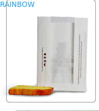 Weiß kundengebundene Papiertüten für den verpackenden Gebäck-und Käse-Toast, nehmen Tasche weg