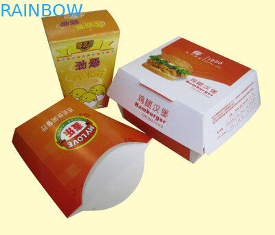 Nehmen Sie Papierkasten für Friench-Fischrogen/Hamburg- und Popcorn-Hühnerpakete heraus