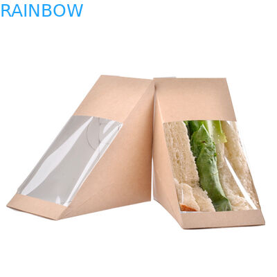 Pyramiden-geformter Popcorn-Hühnerkasten, Wegwerfpapierkasten für Sanwhiches