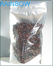 Taschen des Imbiss-100g, die vordere Transprent-Rückseiten-Folie mit Reißverschluss verpacken