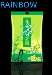 Glatter Seitenkeil-Tee-Verpackentaschen-Aluminiumfolie, grüner Zinn-Bindungs-Kaffee-Beutel